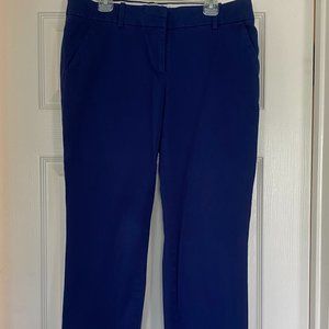 j crew blue cafe capri- size 2